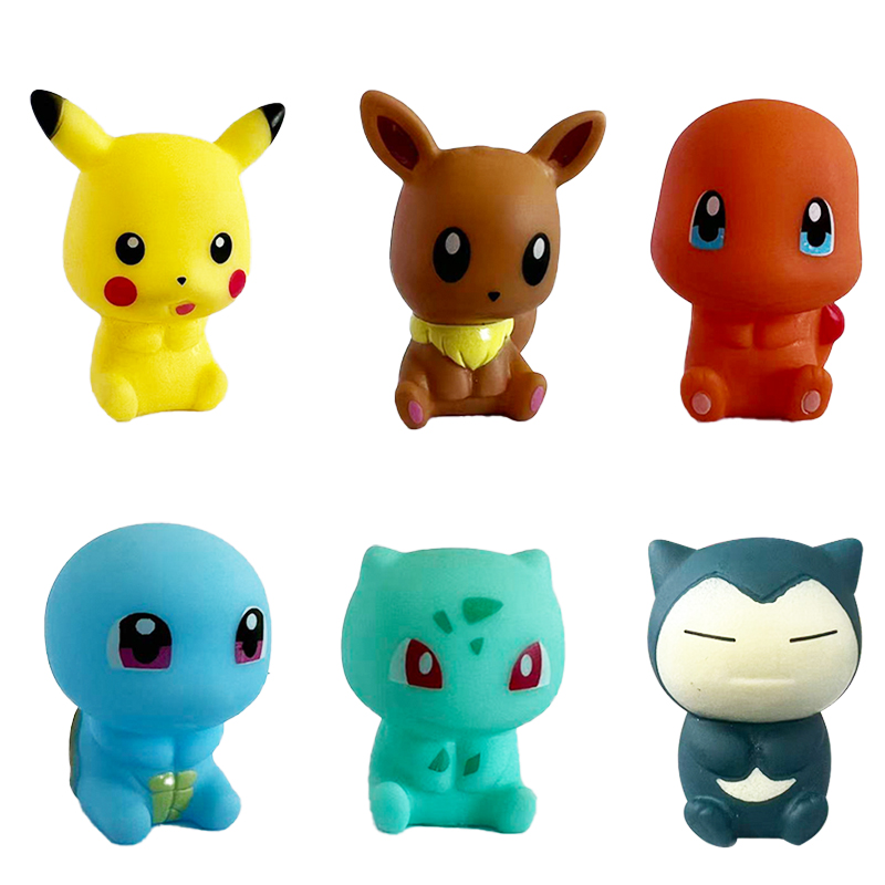 Party Games Baby Shower - 6 Stück Pokemon Badespielzeug Pikachu Bulbasaur