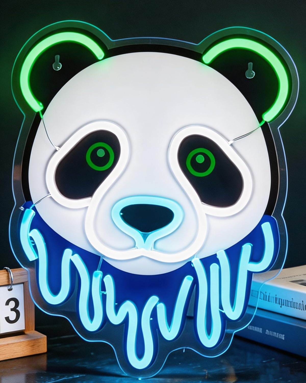 Zoo Party Games - Panda LED-Neon-Schild, USB-Neonlicht, ästhetische Wandlampe für