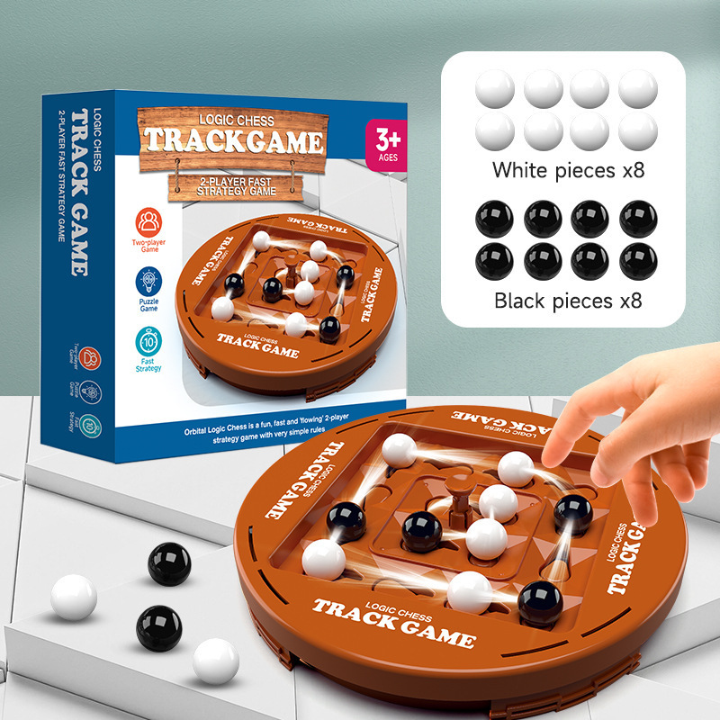 Party Games Animals - Schachspiel, lustiges Tisch-Orbitallogik-Schachbrettspiel, Track-Logik-Brett, Strategiespiel für