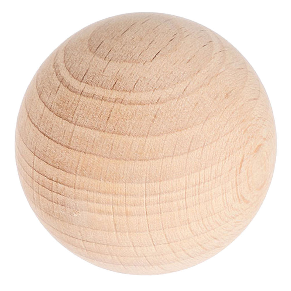 Party Family Games - 7,5 cm Unfertiger Massivholz-Croquetball aus Naturholz