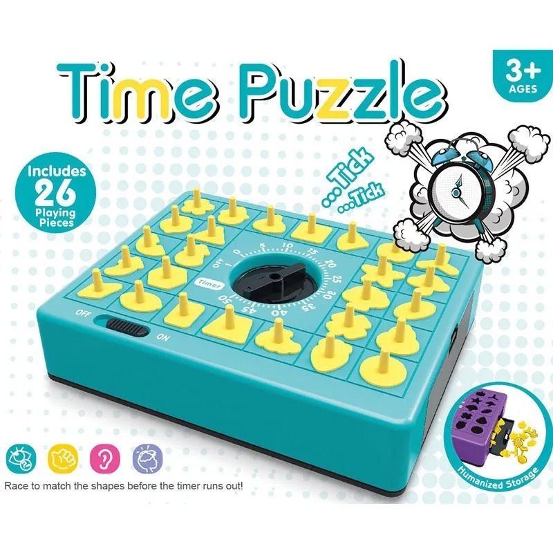 Party Games Board Game - Zeitbrett-Puzzle für Kinder, Lehrreiches Tischspielzeug, Hape