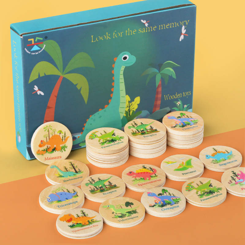 Party Games Animals - Memory-Spiel Dinosaurier passendes Spielzeug Vorschule passendes