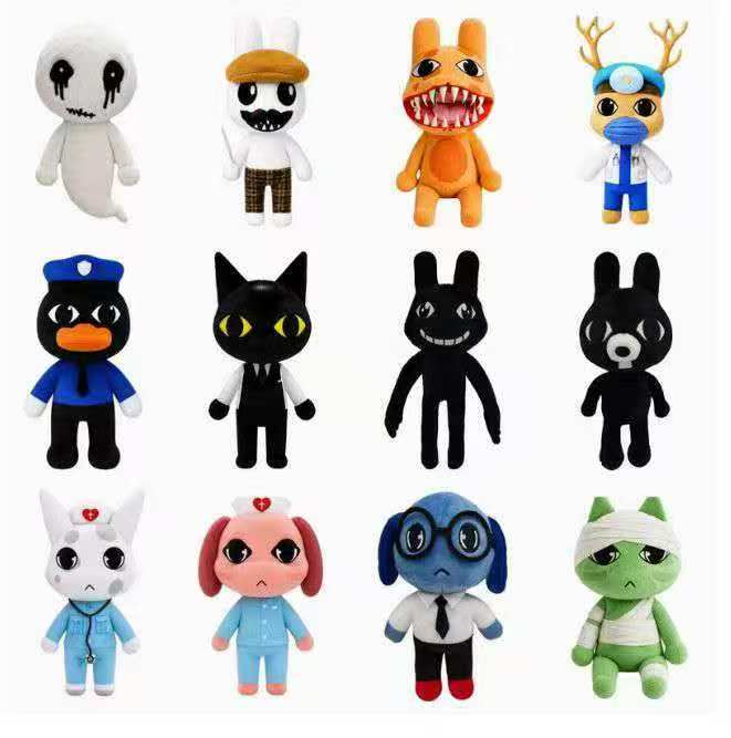 Party Games Bunny - Horror-Tierklinik Blauer Hund Pinguin Hase Plüschpuppe