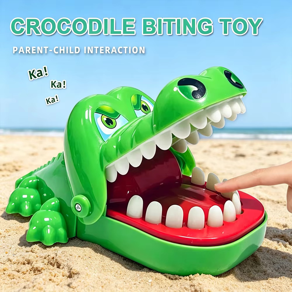 Party Games Classic - Krokodil-Zahn-Spielzeug Alligator Beißt Finger Zahnarzt Klassisches