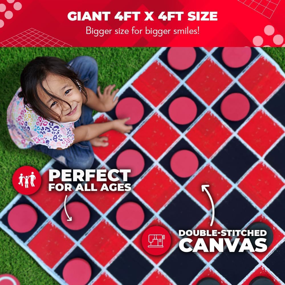 Riesiges 2-in-1 Dame- und Tic- – Tic Tac Toe Giant Bewertung und Preis