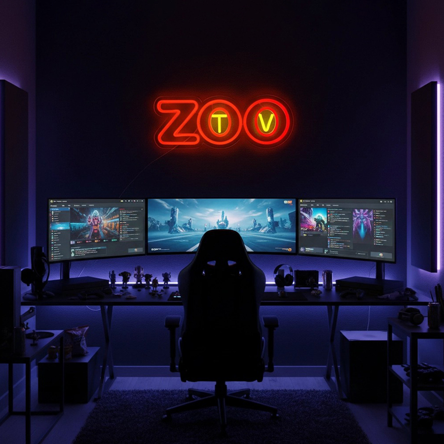 Zoo-TV-Neonschild, LED-Buchsta – Zoo Party Games Bewertung und Preis