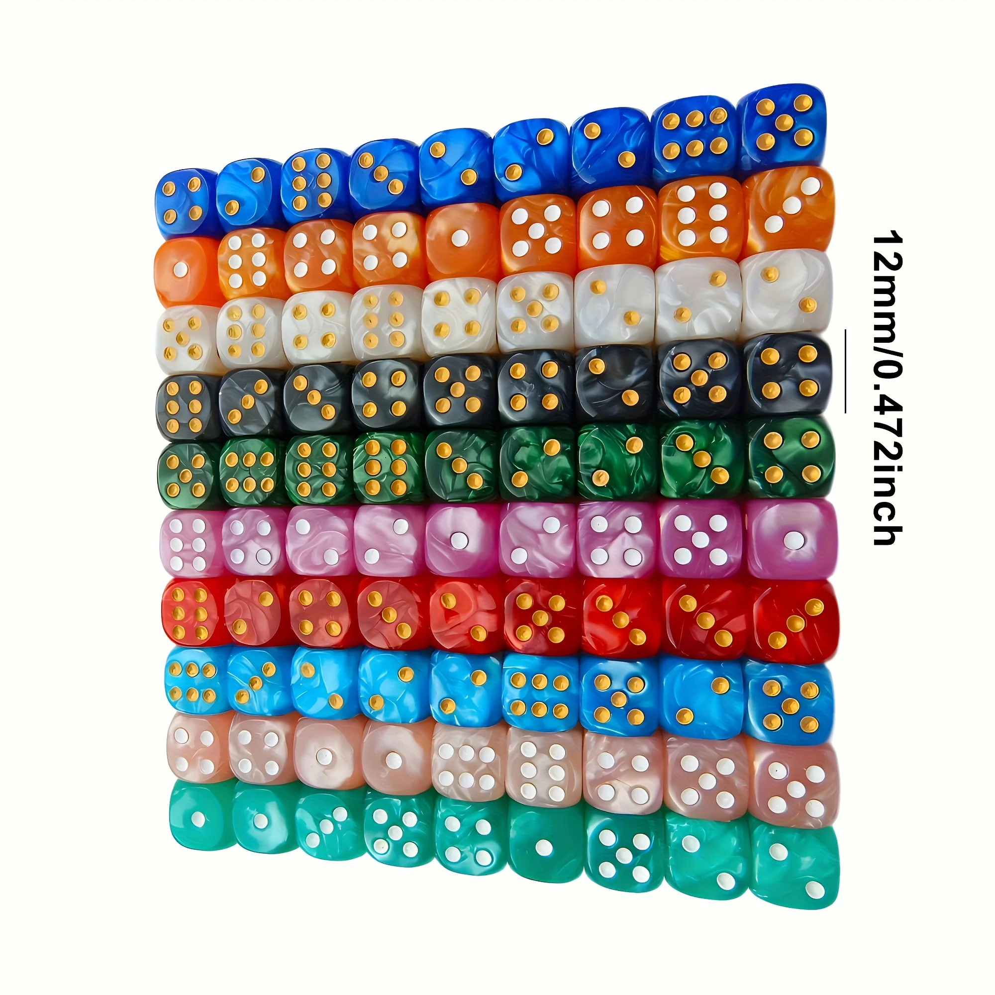10 Stück 12mm Perlen-Swirl D6  – Party Games Board Game Bewertung und Preis