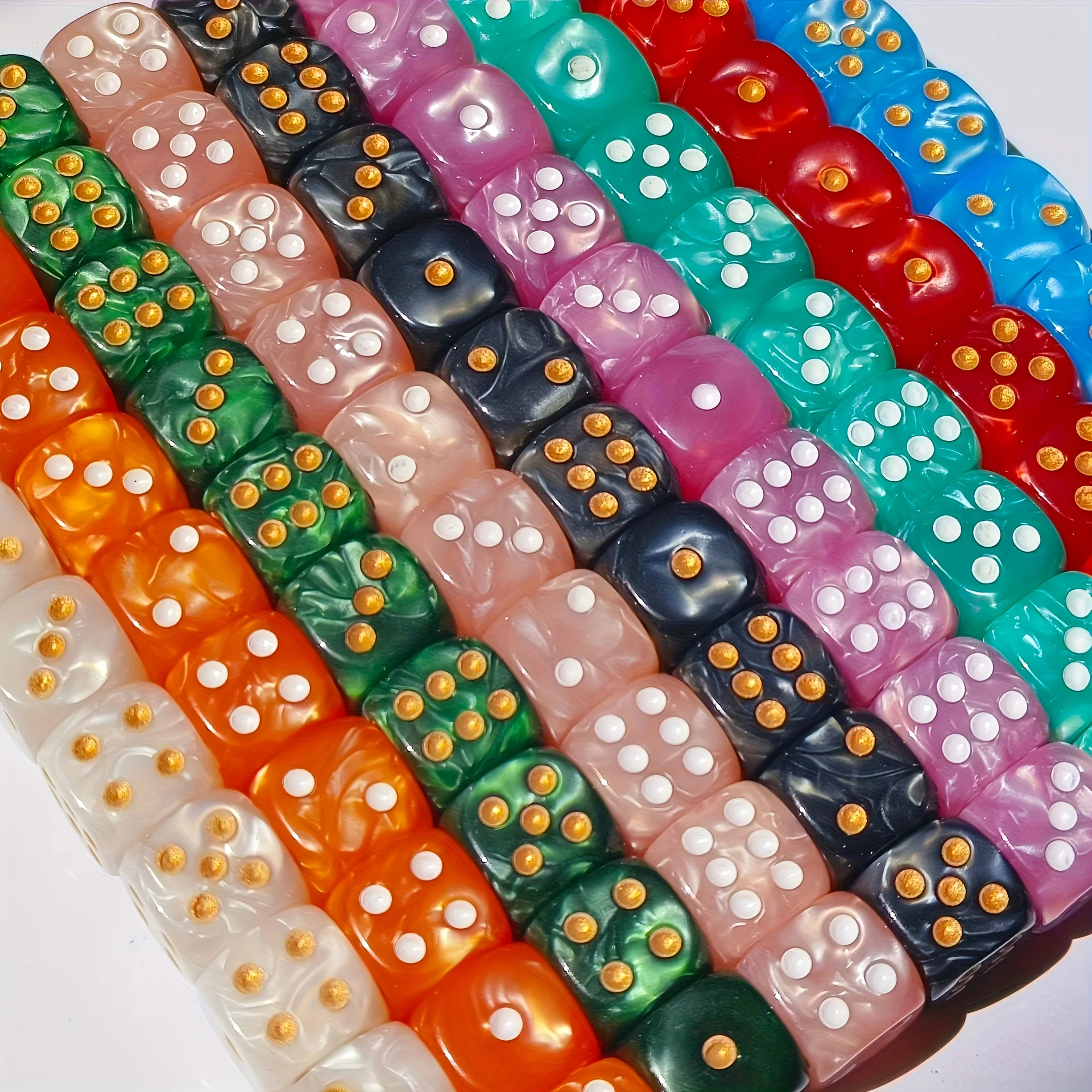 10 Stück 12mm Perlen-Swirl D6  – Party Games Board Game Bewertung und Preis