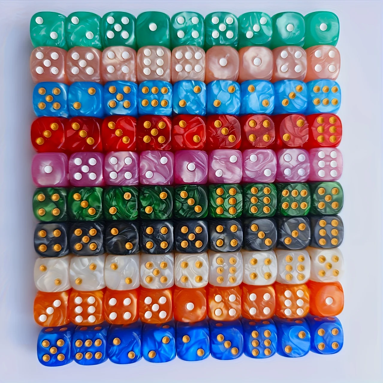 10 Stück 12mm Perlen-Swirl D6  – Party Games Board Game Bewertung und Preis