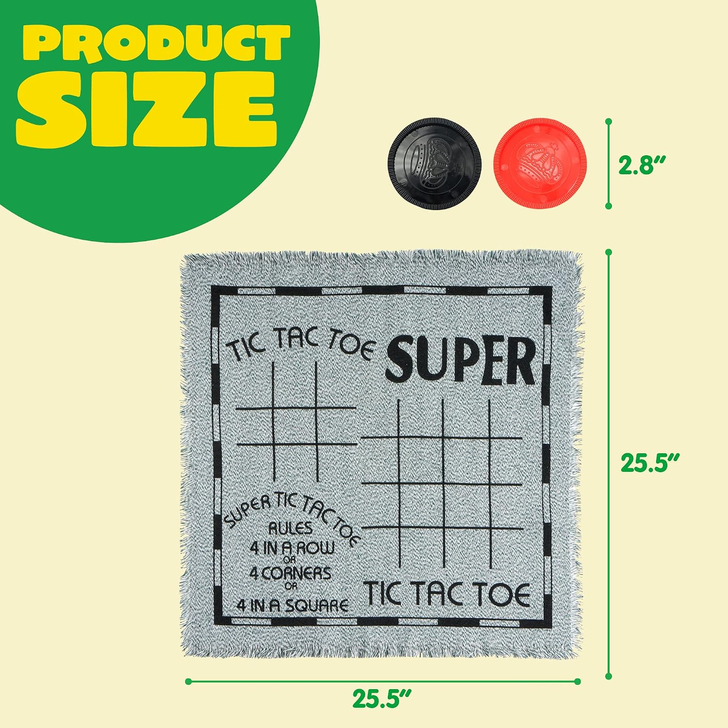3-in-1 Vintage Riesen-Dame-und – Tic Tac Toe Giant Bewertung und Preis