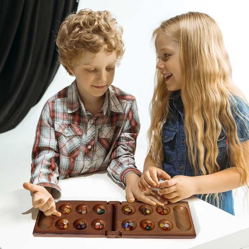 Antikes Mancala-afrikanisches  – Party Family Games Bewertung und Preis