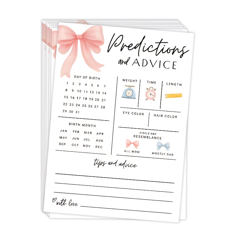 20 Stück Baby-Vorhersage- und  – Party Games Baby Shower Bewertung und Preis