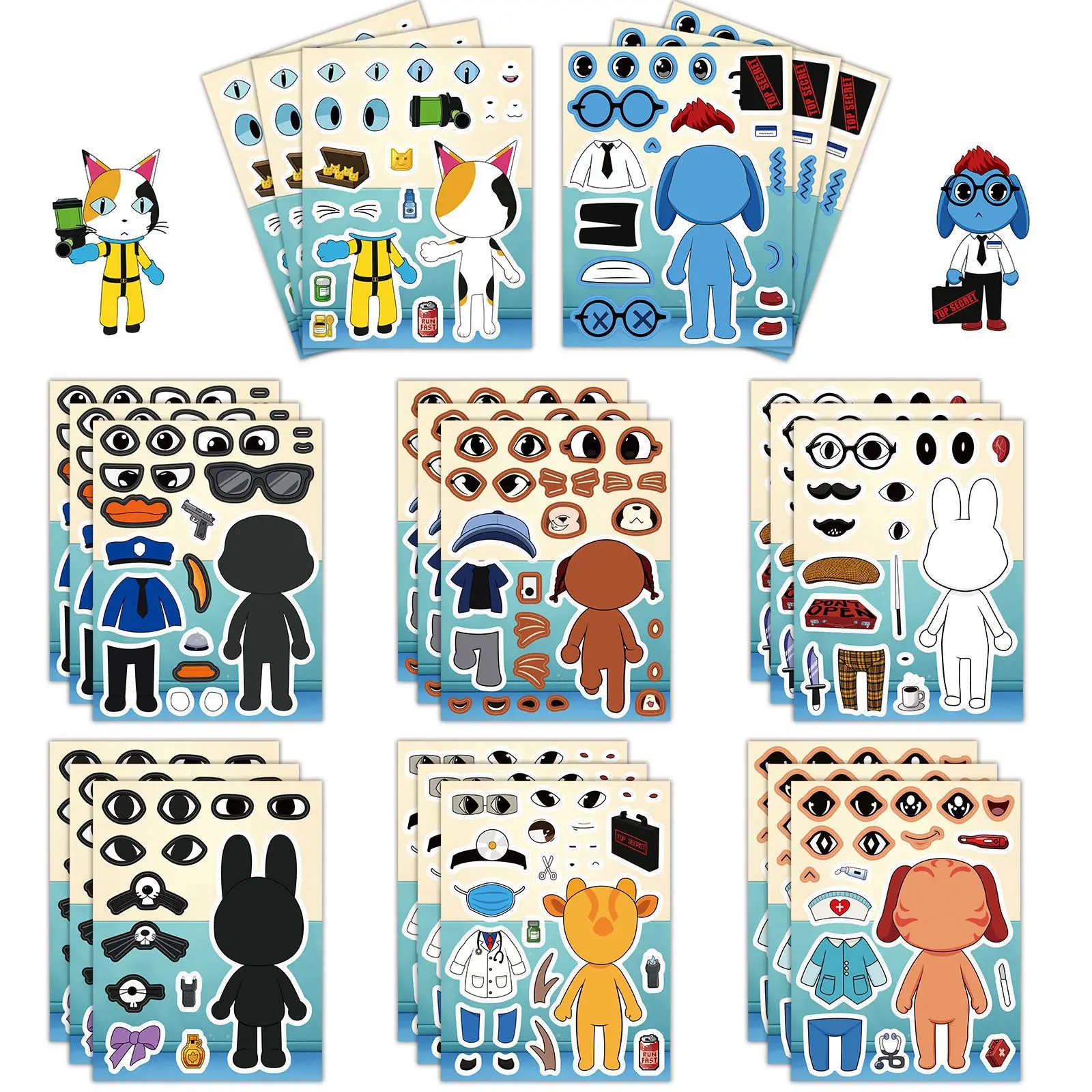 8 Stück/Set Tierklinik-Puzzle, – Party Games Animals Bewertung und Preis