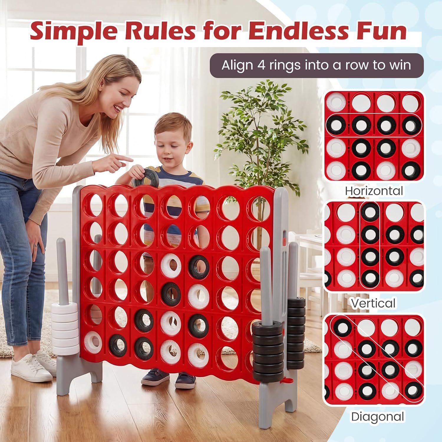 Jumbo 4-zu-4-Spielset 1,07 m h – Quick Games Party Bewertung und Preis