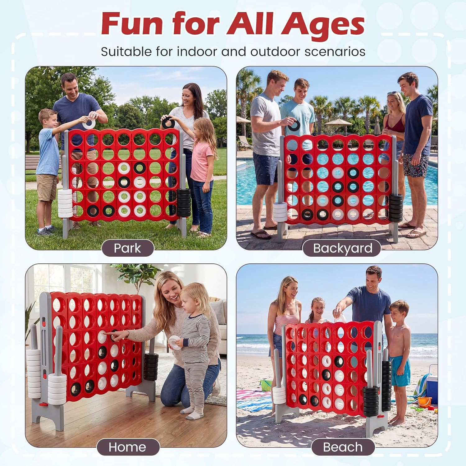 Jumbo 4-zu-4-Spielset 1,07 m h – Quick Games Party Bewertung und Preis