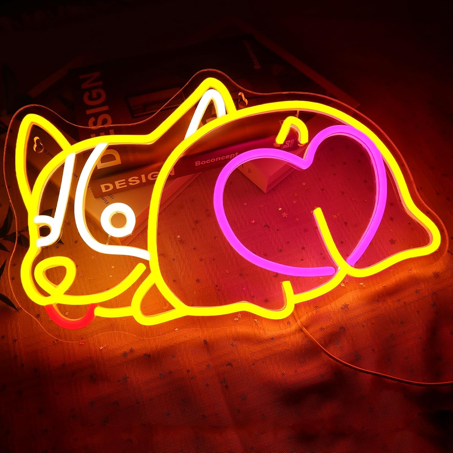 Corgie Dog Neonschild, USB-bet – Zoo Party Games Bewertung und Preis